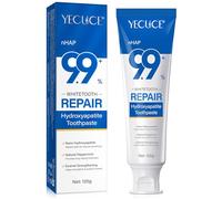 Hydroxyapatite Toothpaste, Contains 9.9% Nano-Hydroxyapatite for Enamel Repair and Tooth Strengthening, Whitens & Brightens Teeth, Reduces Sensitivity, Fresh Mint, Safe for All Ages