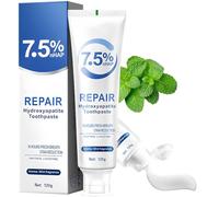 Hydroxyapatite Toothpaste For Enamel Protection, Fluoride-Free Formula With Gentle Mint, Hydroxyapatite Enamel Care Toothpastes, For Sensitive Teeth, Day & Night Teeth Tending Daily Protection, Long-L