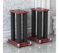 HYDTGZ Universal Floor Speaker Stands, 20/ 30cm/40cm/50cm/60cm/ 70cm/ 80cm Heavy Duty Speaker Stand Pair with Metal + Wood Panel Steel Floor Standing,A,30 * 35 * 20cm