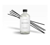 Hydur Blue Water Reed Diffuser Refill Scenting Oil - Refreshing Aquatic Scent with 6 Reed Sticks - Soothing and Tranquil Home Fragrance Oil 500ml, Aromatherapy Gift Set