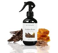 Hydur Golden Resin Room Spray | Luxurious and Warm Fragrance | Amber, Oud and Spice Scents | Home, Office, Car and Bathroom Air Freshener | Travel Friendly Fine Mist Trigger 300ml Bottle Sprayer