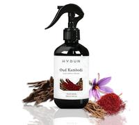 Hydur Oud Kambodi Room Spray | Deep Cambodian Oud, Saffron & Woody Scent | Luxurious Exotic Air Freshener for Home, Office, Car & Bathroom | 300ml Fine Mist Room Fragrance Spray