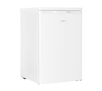 HYE 127L Under Counter Fridge - White Freestanding Larder Refrigerator, Energy Efficient & Quiet 39dB, Compact Small Fridge with Glass Shelves - RF01UCF127W01