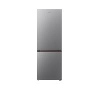 HYE Fridge Freezer - Freestanding Fridge Freezer, 143cm Height, 49.5cm Width, 175L Capacity, Quiet 39 dB Operation, Suitable for Couples & Families, Silver - RF01FF175S18