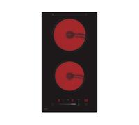 HYE 2 Burner Built In Ceramic Hob, Plug & Play - Black - C01CH30E30