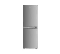 HYE Freestanding Fridge Freezer 50/50 Split - Tall 248L Silver, 138L Fridge & 110L Freezer, 173cm Height, 55cm Width, Low Noise 40dB, Glass Shelves - Slim & Spacious Design - RF01FF248S01