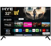 HYE TV - Smart TV, 32" Screen Size, 2K Resolution, QLED Technology, Apple AirPlay, Samsung Tizen OS & Gaming Hub, Versatile Connectivity, Black, Perfect For Streaming, Gaming & Entertainment