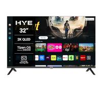 HYE 32" QLED Smart TV - Full HD, Samsung Tizen OS & Gaming Hub, Black | Apple AirPlay, Alexa & Bixby Voice Control, HDR, Bluetooth, WiFi, 3x HDMI - Perfect for Streaming, Gaming & Entertainment