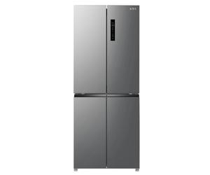 HYE 394L American Fridge Freezer Frost Free 4 Door Slim 70cm Width- Silver