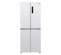 HYE American Fridge Freezer - 4 Door American Style Fridge Freezer, Frost Free, 394L Compact & Freestanding Design, Low Noise (39dB), With Ice Cube Tray, Sleek White Finish - RF01AMCD394W07