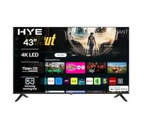 HYE 43" HD Ready Smart TV - LED Backlit Display, Tizen OS, Apple AirPlay, Gaming Hub & Freeview | Ideal for Live Television, Streaming & Gaming | Frameless Design with Wall Bracket - 43UHDS2008
