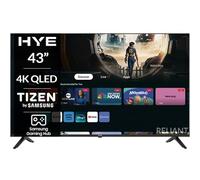 HYE 43 Inch TV Frameless QLED 4K UHD Smart Display With Wi-Fi, Bluetooth, HDMI & USB - Sleek Flat-Screen TV - Free Bracket Included - 43" 43QLEDS2008 [2025]