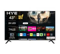HYE TV - Smart TV, 43" Screen Size, 2K Resolution, FHD Technology, Apple AirPlay, Samsung Tizen OS & Gaming Hub, Versatile Connectivity, Black, Perfect For Streaming & Entertainment - 43FHDS1008