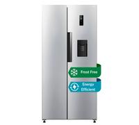 HYE 444L American Fridge Freezer No Frost Water Dispenser, Inox RF01AMWD460DS03