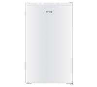 HYE' 48cm Under Counter Larder Fridge with Ice Box - Slimline Freestanding Refrigerator, 81L Compact Design with Freezer Drawer, Quiet 40dB White Unit - [2025]