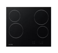 HYE 60cm 4 Zone Electric Ceramic Hob - Black - C01CH60E22