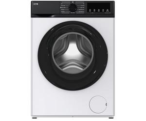 HYE 7kg Washing Machine, 1200rpm Freestanding Washer - White Slimline 41cm Depth, 11 Wash Programmes, Steam Wash, Eco 40-60, Express 15, Drum Clean, LED Display - Ideal for Small Homes