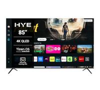 HYE 85" QLED Smart TV - 4K Ultra HD, Samsung Tizen OS & Gaming Hub, Black | Apple AirPlay, Alexa & Bixby Voice Control, HDR, Bluetooth, WiFi, 3x HDMI - Perfect for Streaming, Gaming & Entertainment