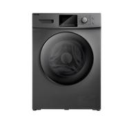 HYE Washing Machine - Washer, 9KG Drum, 1400RPM, A Energy Rating, Freestanding Design, Quiet 76 dB Operation, 16 Programmes, Super Quick & Eco Wash, Dark Silver - W0109RT14DS07