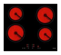 HYE 60cm Built-In 4 Zone Electric Ceramic Hob - Black - C01CH60E28