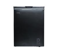HYE Chest Freezer - 139L Freezer, Quiet 42 dB Operation, Mechanical Temperature Control, Freestanding Design, Black, Ideal For Versatile Extra Frozen Storage - RF01CF139B24