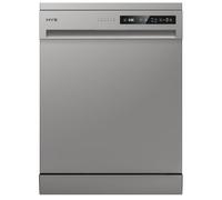 HYE Dishwasher - Freestanding Dishwasher With 14 Place Settings, 60cm, Full Size Design, Silver, ECO Program, Quick Wash, Quiet (49 dB) - DW0114PS25