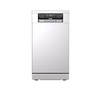HYE Dishwasher - Slimline Dishwasher With 9 Place Settings, 45cm, Compact & Freestanding Design, White, Eco Program, Quick Wash, Quiet (49 dB) - DW0109PW13