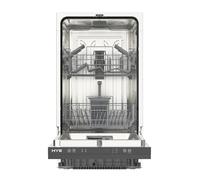 HYE Dishwasher - Slimline Dishwasher With 9 Place Settings, 49cm, Compact & Built-In Design, Silver, ECO Program, Quick Wash, Quiet Operation (49 dB) - DW01B09PS19