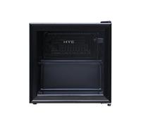 HYE Drinks Fridge - Mini Fridge, 46L Capacity, Stylish & Freestanding Design, Quiet 41 dB Operation, Black, Perfect For Home Bars, Bedrooms & Student Rooms - RF01DF46B23