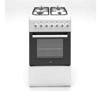 HYE 50 X 60 Freestanding Dual Fuel Cooker - White - C01FS50G17W