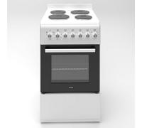 HYE 50cm Freestanding Cooker - Electric Cooker with Kitchen Stove, white