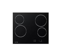 HYE Electric Hob - Ceramic Hob, 60cm Built In, 4 Cooking Zones, Sleek Black Glass Surface, Intuitive Touch Control Panel, Child Lock, Perfect For Modern Homes - C01CH60E22