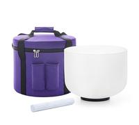 Hye-eun 10 Inch 432Hz A Note Crystal Singing Bowl Third-eys Chakra with Carrier Case for Yoga Healing Sound Meditation Energy Vibration