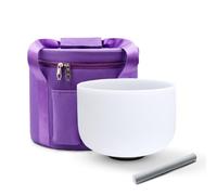 Hye-eun 432hz Crystal Singing Bowl- 12inch B Crown Chakra for Meditation