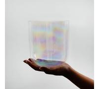 Hye-eun 5.25Inch B Note Crown Chakra Clear Cosmic Light Crystal Singing Bowl Quartz Sound Bowl with Free Mallet & O-ring are Included