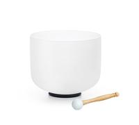 Hye-eun 6inch A Note White Quartz Crystal Singing Bowl 440hz for Meditation | Chakra Sound Bath Bowl ,Musical Instruments,Sound Healing ,Chakra Healing, Yoga, Stress Relief & Relaxation