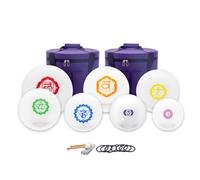 Hye-eun Crystal Singing Bowl Set 7 Chakras 6-12 Inch 432 Hz Quartz Singing Bowl with Rubber Hammer, Handbag for Meditation Sound Healing Healing Mindfulness Percussion Instruments Musical Instrument