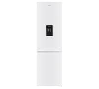 HYE Fridge Freezer 60/40 Frost Free With Water Dispenser, No Frost Fridge Freezer 60cm Wide, Energy Efficient Tall White Refrigerator 186cm Height - RF01FF291W01