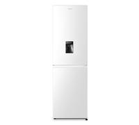 HYE Fridge Freezer - Medium Size Freestanding Fridge Freezer 182.4cm Height, 55cm Width, 256 Litre Capacity, Total No Frost & Water Dispenser, Suitable For Families, White - RF01FF256W18
