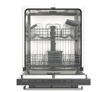 HYE Fully Integrated Dishwasher 60cm - Built In Dishwasher, 14 Place Settings, Quick Wash 29 Mins, 49dB Quiet Operation, Energy Rated E, Silver - DW01B14PS19 [2025]