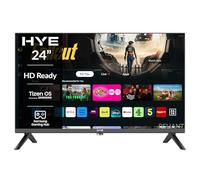 HYE Smart 24 Inch TV with Samsung Tizen OS & Gaming Hub & Streaming Apps, Frameless Design, Built-in Wifi & Bluetooth, 3 HDMI & 2 USB, - HD Ready Smart TV for Any Room - 24HDS1008