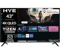 HYE TV - Smart TV, 43" Screen Size, 4K Resolution, QLED Technology, Samsung Tizen OS & Gaming Hub, Versatile Connectivity, Black, Perfect For Streaming, Gaming & Entertainment - 43QLEDS2008E