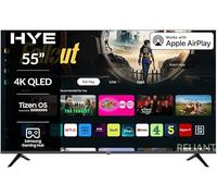 HYE TV - Smart TV, 55" Screen Size, 4K Resolution, QLED Technology, Samsung Tizen OS & Gaming Hub, Versatile Connectivity, Black, Perfect For Streaming, Gaming & Entertainment - 55QLEDS2008