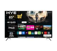 HYE TV - Smart TV, 85" Screen Size, 4K Resolution, QLED Technology, Apple AirPlay, Samsung Tizen OS & Gaming Hub, Versatile Connectivity, Black, Perfect For Streaming, Gaming & Entertainment