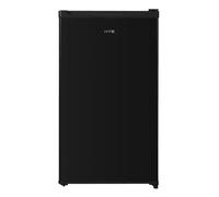 HYE Under Counter Fridge, 90L Slimline Larder Fridge, 48cm Wide, Black | Compact refrigerator for a kitchen, utility room, home office or spare bedroom, auto defrost, E energy rating