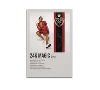 HYEDHGD MJIFEI24K Magic by Bruno Mars Poster Wall Art Vintage Art Cover Room Decor Aesthetic Bedroom Posters For Bedroom 12x18inch(30x45cm) Unframe-style