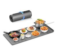 HYEDSM - Extra Large Food Warming Mat for Buffet Parties, 36" x 16" Roll-Up Electric Warming Trays, Surface Heating Mat