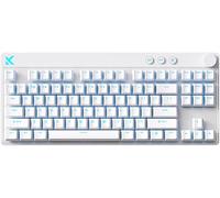 Hyekit MCHOSE Mix 87 TKL Wired RGB Magnetic Switch Gaming Keyboard - Rapid Trigger Hall Effect Keyboard with Knob: 8K Hz Polling Rate, RT 0.005mm, Adjustable Actuation, HotSwap, for PC/Mac, White