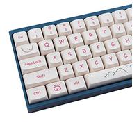 Hyekit PBT Graffiti Keycaps - 135 Keys, Dye-Sublimation, Cute Design, XDA Profile, Custom for Cherry Gateron MX Switches Mechanical Keyboards