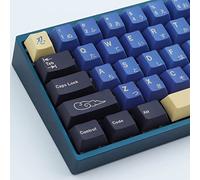 Hyekit PBT Keycaps 119 Keys Blue Samurai Keycaps Dye-Sublimation Ninja PBT Keycap Set Cherry Profile Custom Keycaps for Cherry Gateron MX Switches Mechanical Keyboards US Layout